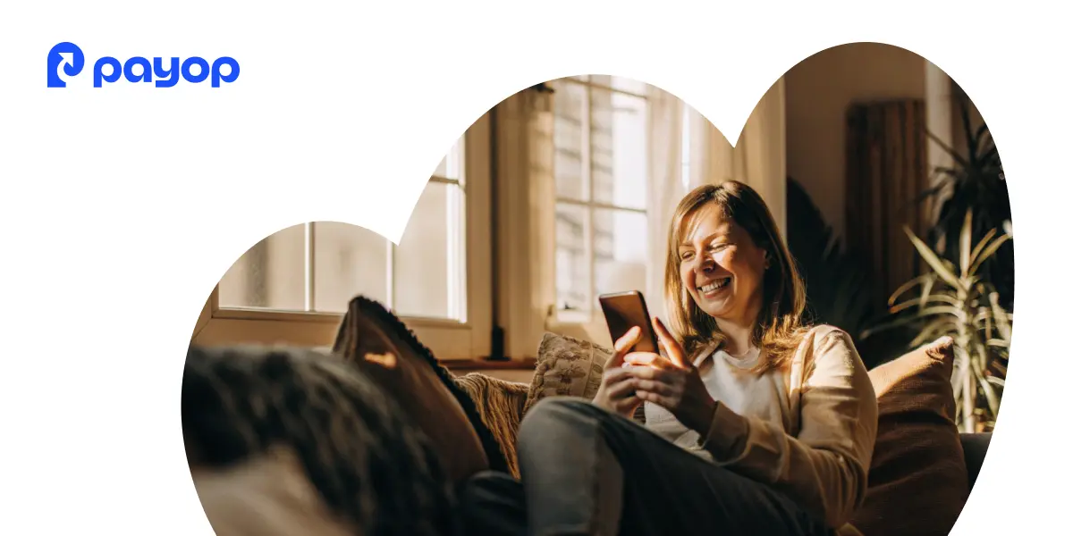 Customer approving an online payment on a smartphone.