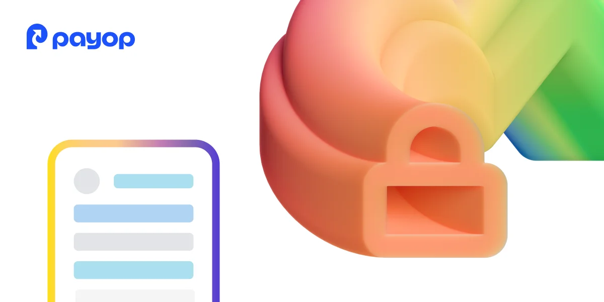 Digital payments concept with a lock icon and user interface