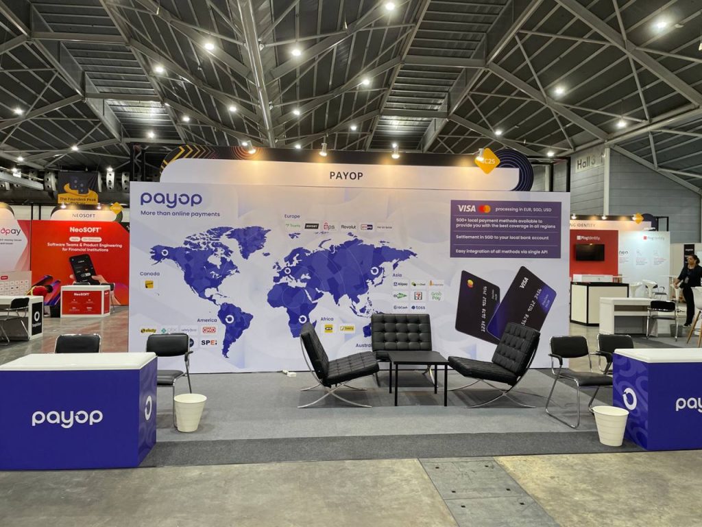 Payop's stand at the Singapore FinTech Festival