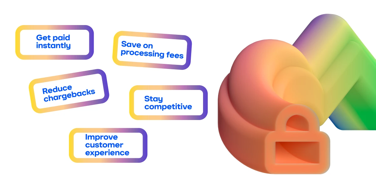 Instant bank transfer benefits for merchants: faster payouts, lower fees, fewer chargebacks, better customer experience