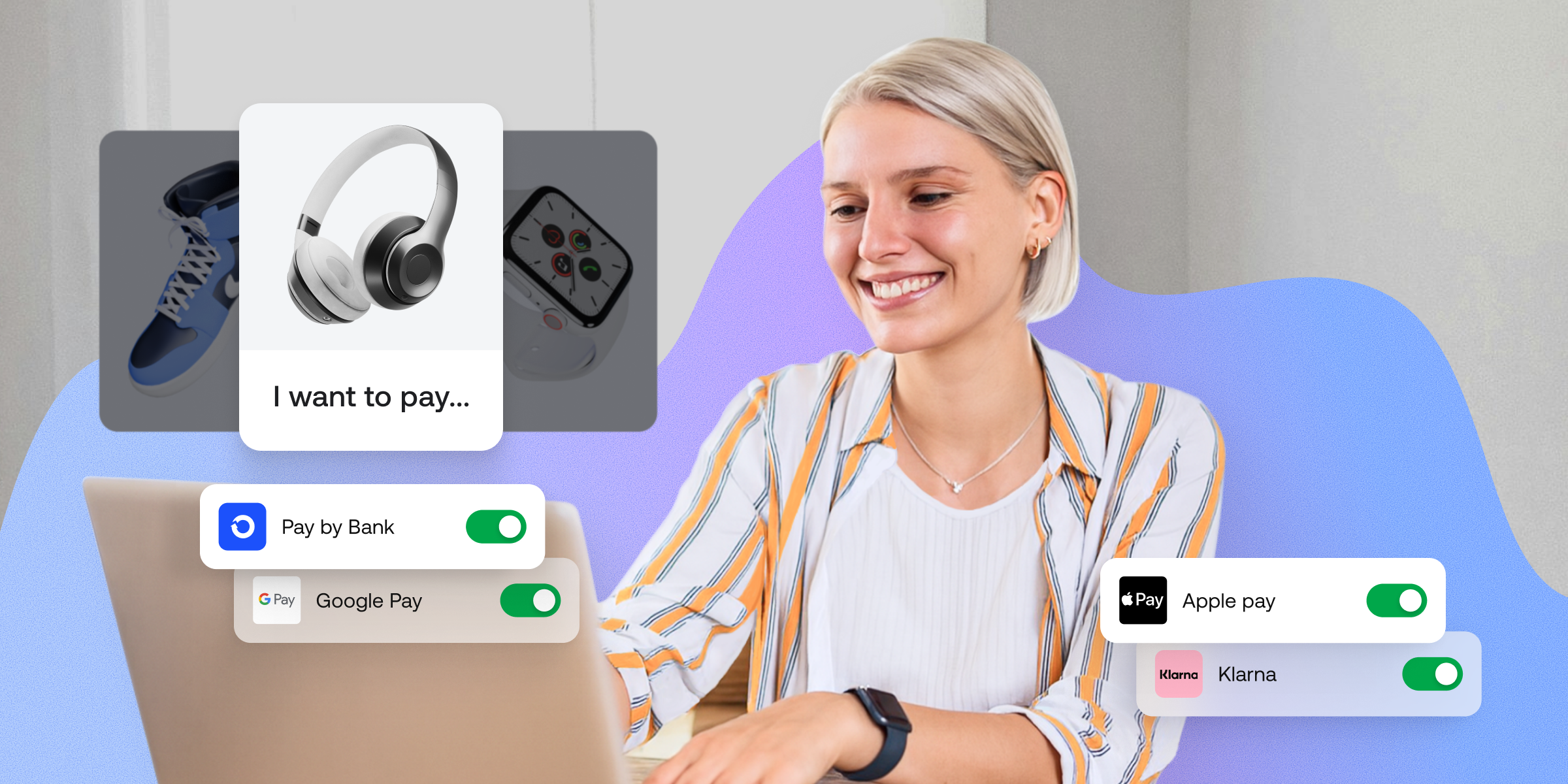 Young girl making payment online