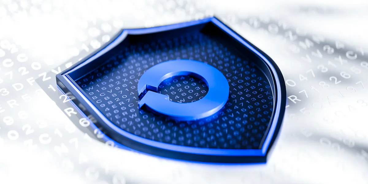 Blue security shield icon with Payop logo inside
